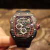 Richard Mille Richard Miller Watch with Carbon Fiber Case, 43*50mm, Waterproof Strap with Original Folding Clasp, Bold and Unique Dial Design for the Individual