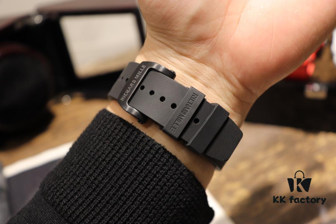 Richard Mille Richard Miller Watch with Carbon Fiber Case, 43*50mm, Waterproof Strap with Original Folding Clasp, Bold and Unique Dial Design for the Individual