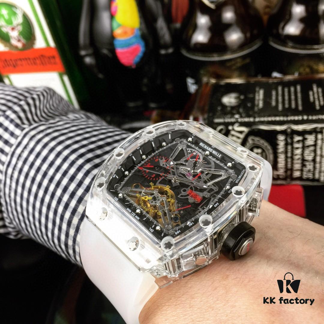 Richard Mille RM011-FM Series Limited Edition Fully Transparent Multi-Function Mechanical Watch
