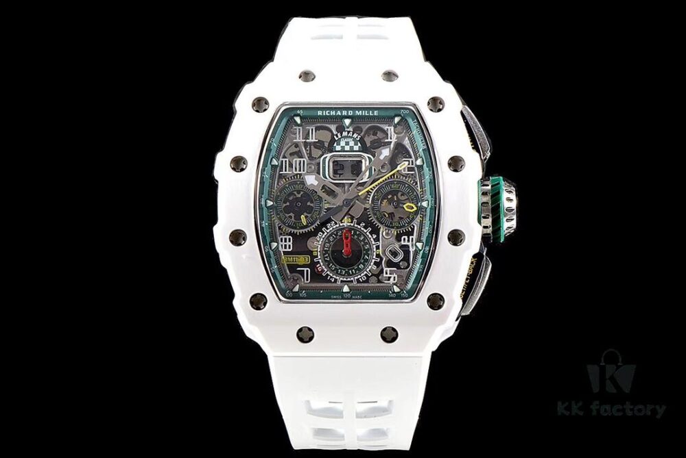 KV Taiwan Factory Masterpiece, Strong Debut: Richard Mille RM011-03LMC Ceramic Watch, Classic Racing Series