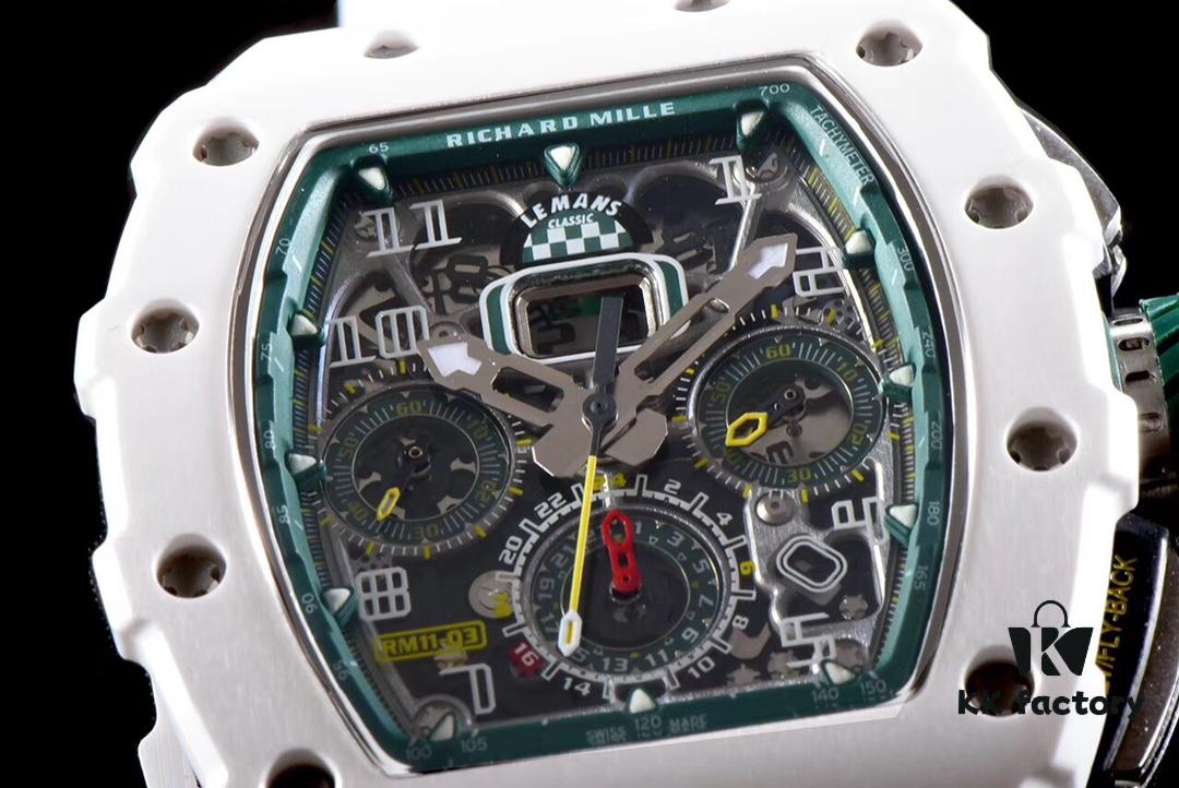 KV Taiwan Factory Masterpiece, Strong Debut: Richard Mille RM011-03LMC Ceramic Watch, Classic Racing Series