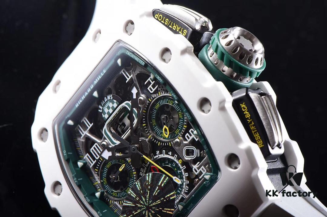 KV Taiwan Factory Masterpiece, Strong Debut: Richard Mille RM011-03LMC Ceramic Watch, Classic Racing Series