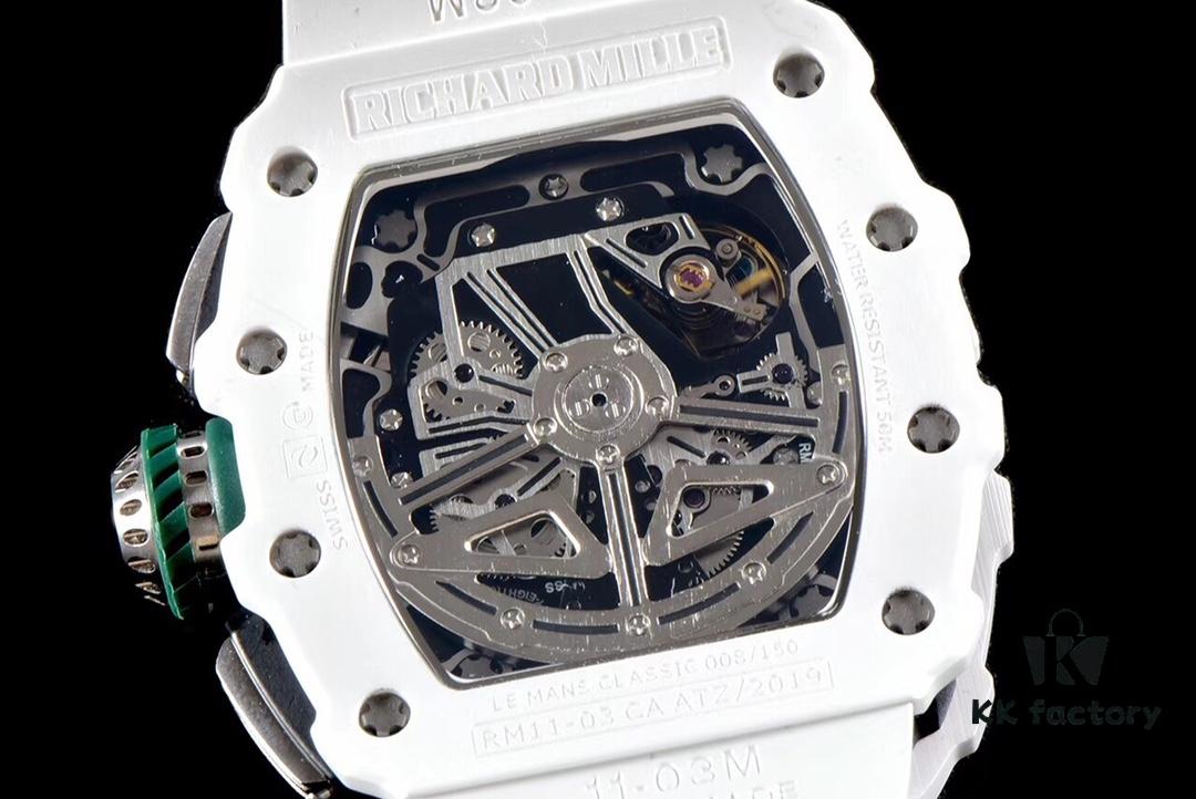 KV Taiwan Factory Masterpiece, Strong Debut: Richard Mille RM011-03LMC Ceramic Watch, Classic Racing Series