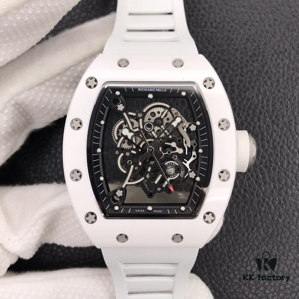 KV 'Internet Celebrity Hit' Richard Mille 🔥 Ultimate Replica RM055 White Ceramic Series