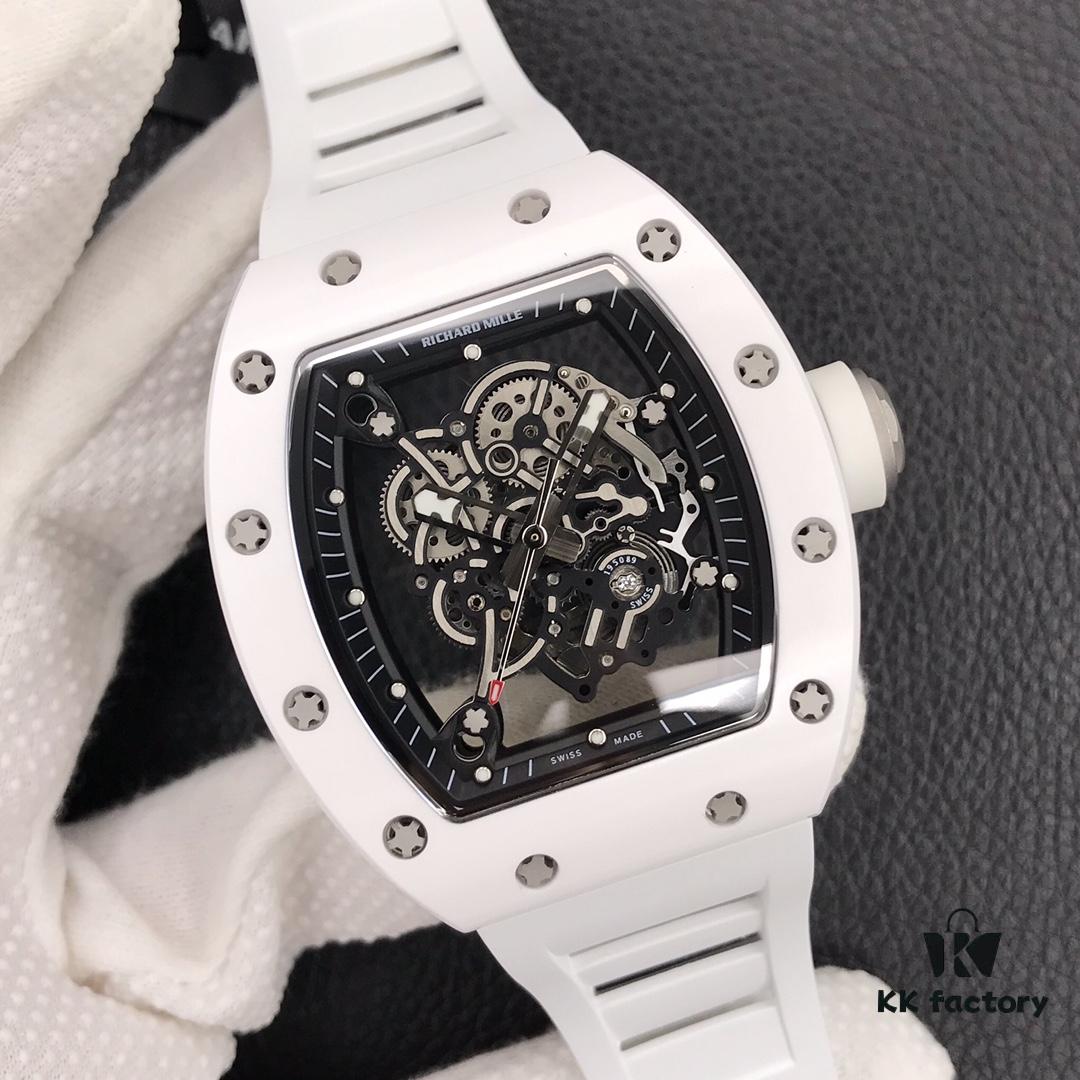 KV 'Internet Celebrity Hit' Richard Mille 🔥 Ultimate Replica RM055 White Ceramic Series