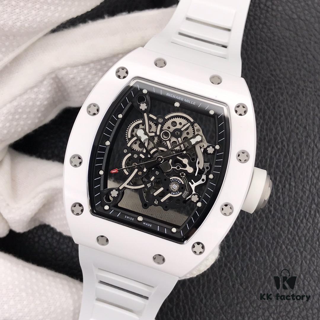 KV 'Internet Celebrity Hit' Richard Mille 🔥 Ultimate Replica RM055 White Ceramic Series