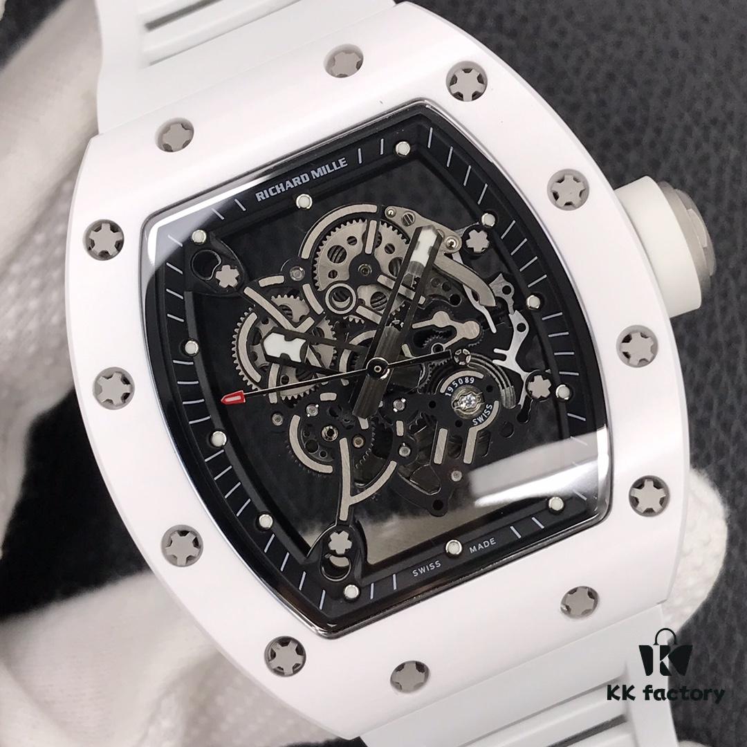 KV 'Internet Celebrity Hit' Richard Mille 🔥 Ultimate Replica RM055 White Ceramic Series