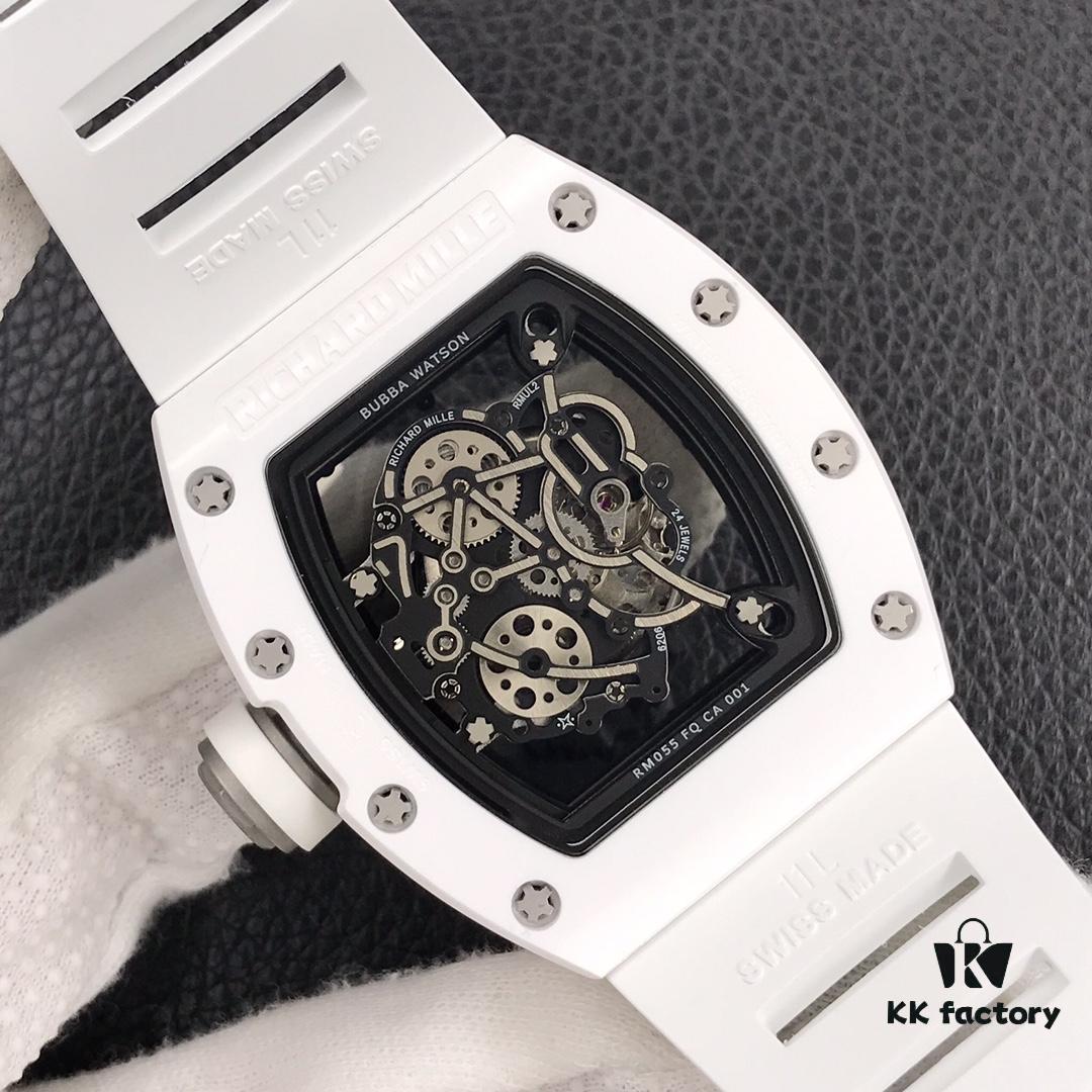 KV 'Internet Celebrity Hit' Richard Mille 🔥 Ultimate Replica RM055 White Ceramic Series