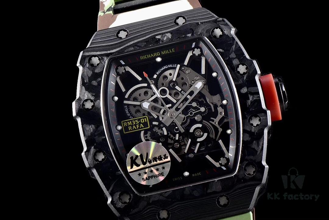 KV Brand New Richard Miller RM-35 Strongest Imported Original Carbon Fiber "V3" Upgraded Version