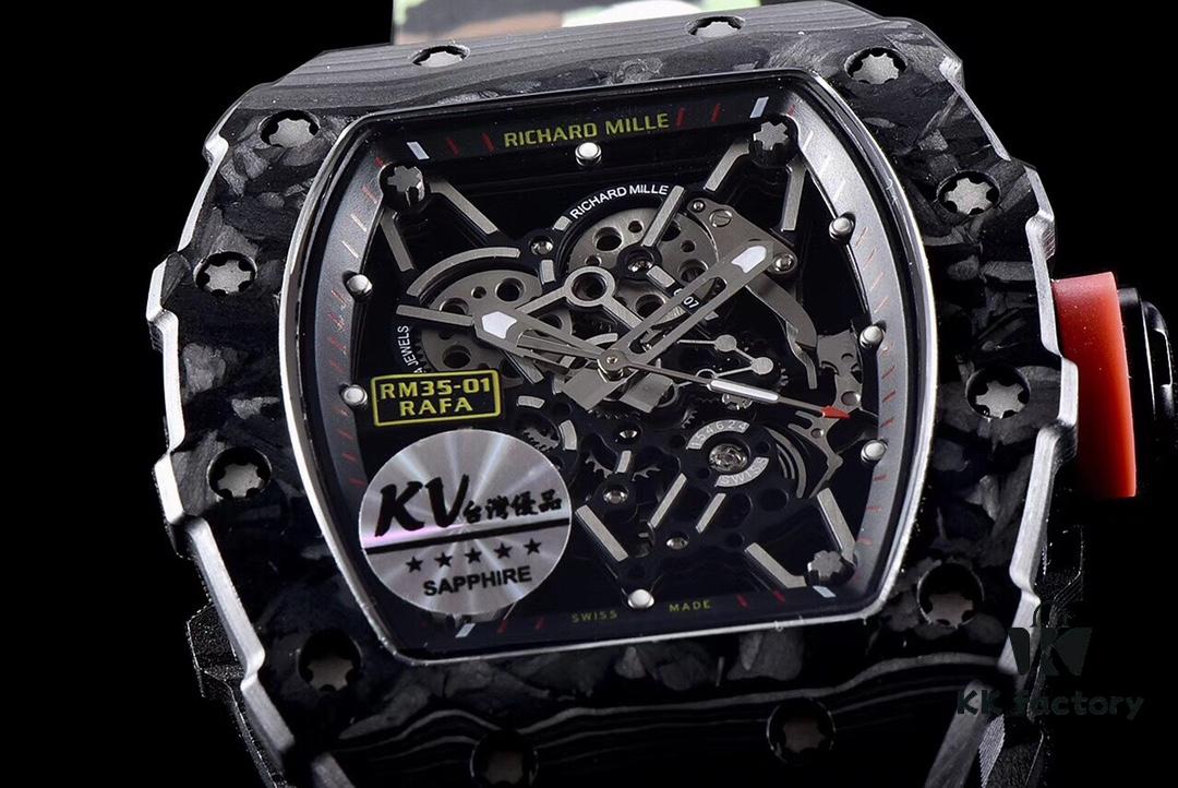 KV Brand New Richard Miller RM-35 Strongest Imported Original Carbon Fiber "V3" Upgraded Version