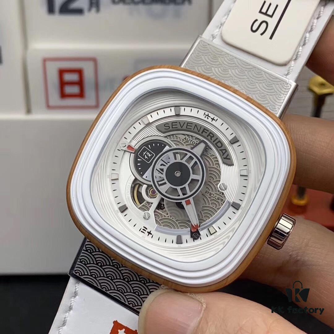 Seven Friday Japanese Cherry Blossom White Ceramic Case