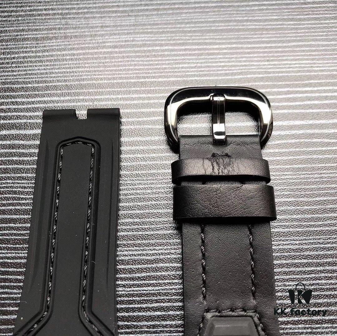 SevenFriday M3/01! Shipment Ready! Model: SF-M3/01, Size: 47mm x 13mm, Movement: Japanese Citizen Miyota 8215 Mechanical Movement [Same as Authentic], Aerodynamic Y-Wing Design with Sandblasted and Polished Black & Gunmetal Dial, Seven Stars Logo at 7 o'clock, Triple Overlapping White Disks for Hours, Minutes and Seconds, Red Accents at 9 o'clock, Red Arrow Indicator for Minutes, 5-Second Increments on Subdial, Premium Men's Mechanical Watch by SJ Quality Guaranteed