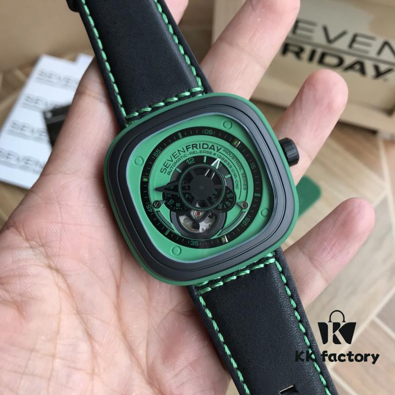Sevenfriday Automatic Mechanical Men's Watch, Model B-5, Case Size 47*47mm, Factory-Original Components, Comes with Original Retail Box and Factory Rubber Strap