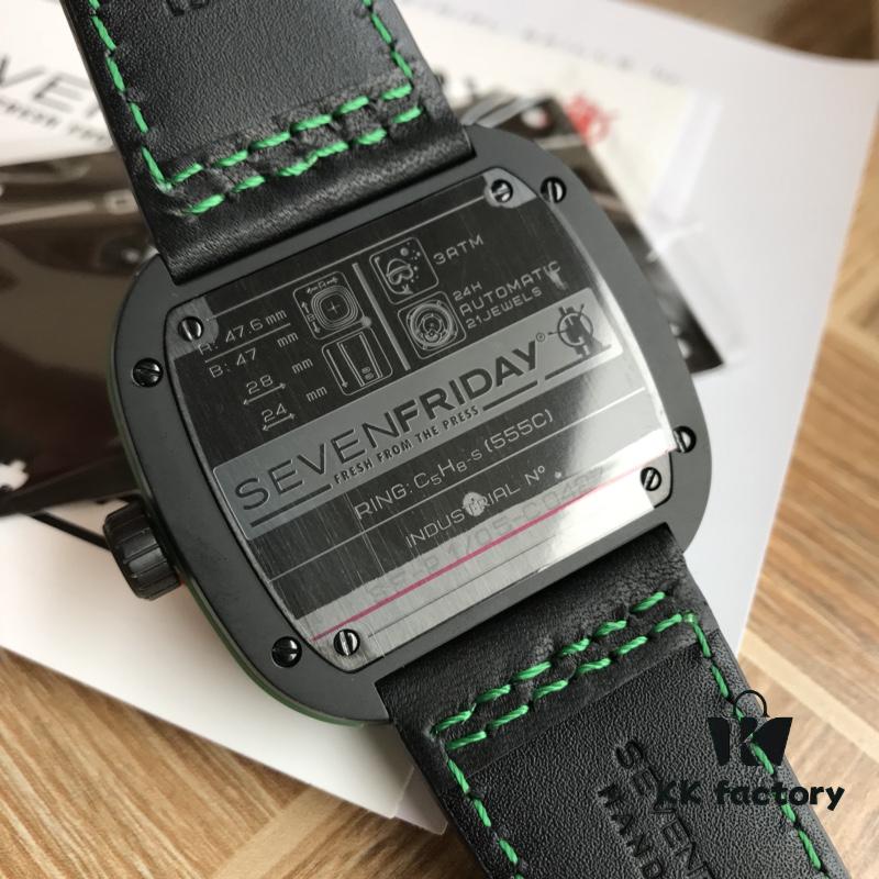 Sevenfriday Automatic Mechanical Men's Watch, Model B-5, Case Size 47*47mm, Factory-Original Components, Comes with Original Retail Box and Factory Rubber Strap