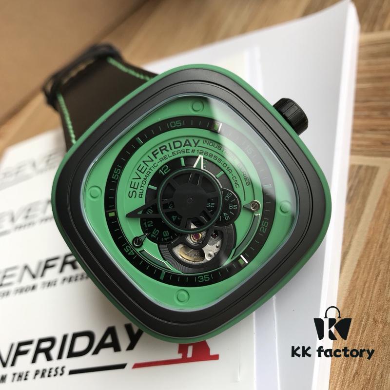 Sevenfriday Automatic Mechanical Men's Watch, Model B-5, Case Size 47*47mm, Factory-Original Components, Comes with Original Retail Box and Factory Rubber Strap