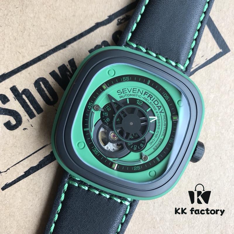 Sevenfriday Automatic Mechanical Men's Watch, Model B-5, Case Size 47*47mm, Factory-Original Components, Comes with Original Retail Box and Factory Rubber Strap