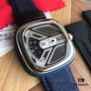 New Arrival Sevenfriday Model M1B/01, 47mm, Automatic Mechanical Movement, Multi-layer 3D Dial, Polished Bezel, Matte Blue Case with Blue Denim Strap