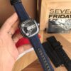 New Arrival Sevenfriday Model M1B/01, 47mm, Automatic Mechanical Movement, Multi-layer 3D Dial, Polished Bezel, Matte Blue Case with Blue Denim Strap