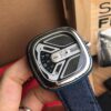 New Arrival Sevenfriday Model M1B/01, 47mm, Automatic Mechanical Movement, Multi-layer 3D Dial, Polished Bezel, Matte Blue Case with Blue Denim Strap
