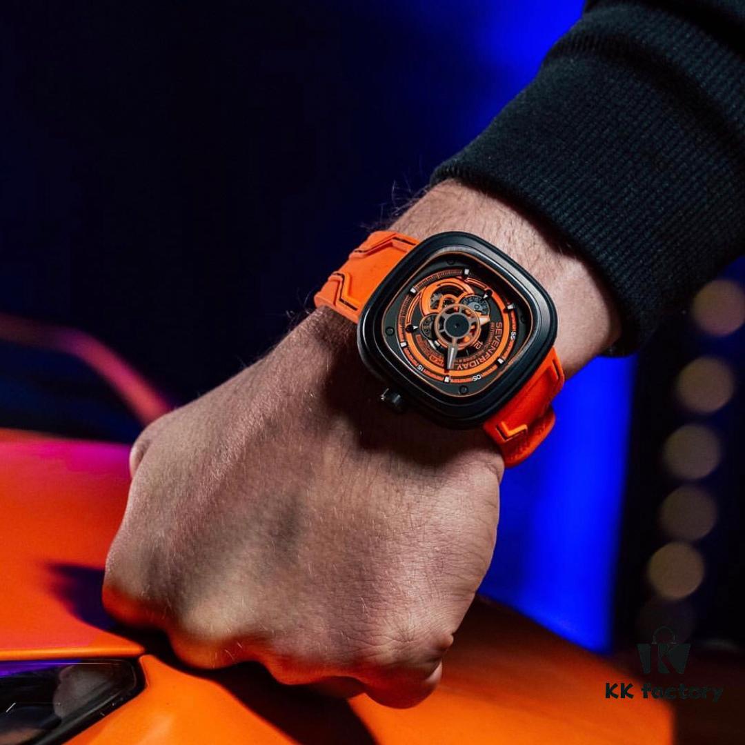 SEVENFRIDAY /07 KUKA III Makes a Dazzling Debut with Striking Black and Orange Colors