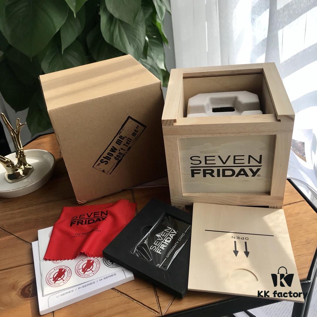 SEVENFRIDAY Seven Fridays M1/03 Movement: Original Japanese Citizen 8215 Mechanical Movement, Dial: Reinforced Blue Light Glass, Strap: Imported Calf Leather, Material: Premium 316 Stainless Steel, Case Size: 47mm x 47mm, High-End Market Quality, Precision Craftsmanship, Full Series with NFC Function