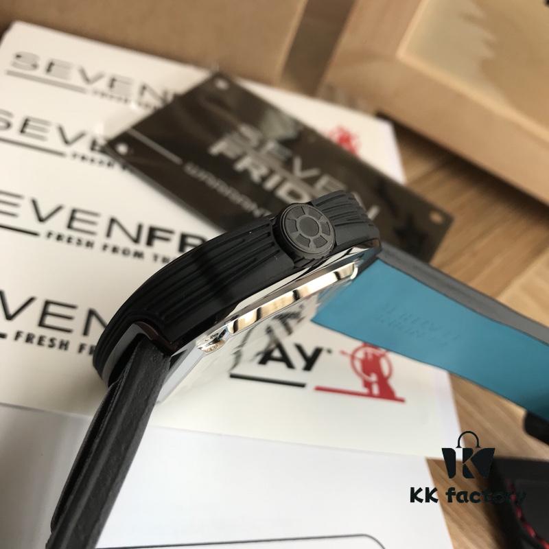 New Arrival in Stock! SevenFriday SF-B/02 Bullrush Really 2017 Limited Edition Luxury Watch with Unique Disc Design Replacing Hands, 3D Full Appearance