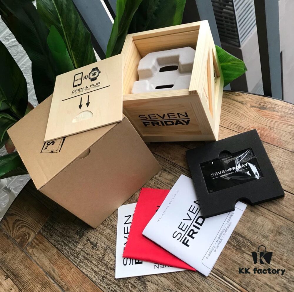 Authentic SevenFriday SF-M2/01 Swiss Fashion Watch – M Series M2-01 Designed for Left-Handers