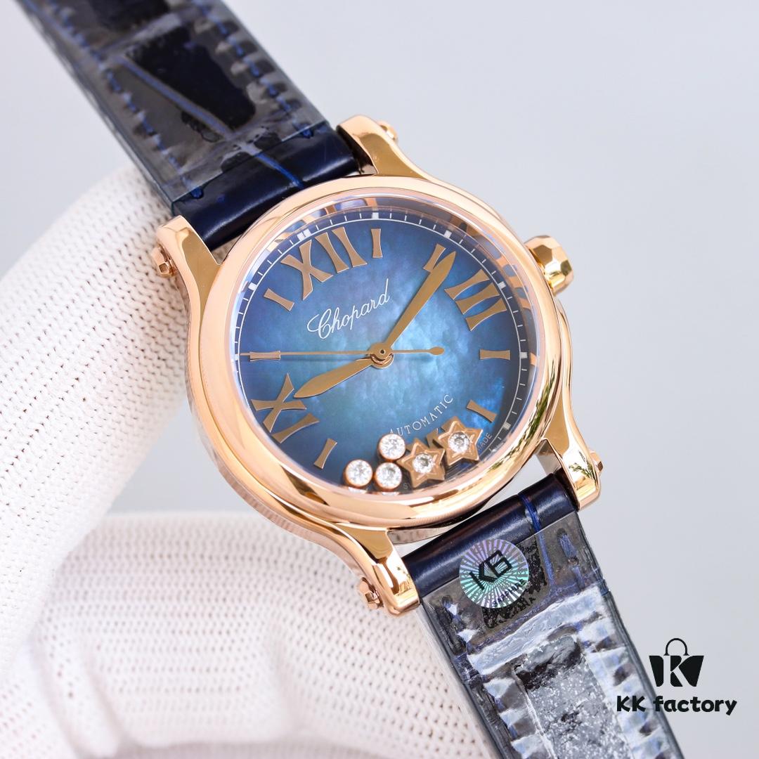 Summer New Arrival ~ Tmall Limited Chopard Happy Sport Rose Gold Stainless Steel Celebrity Watch