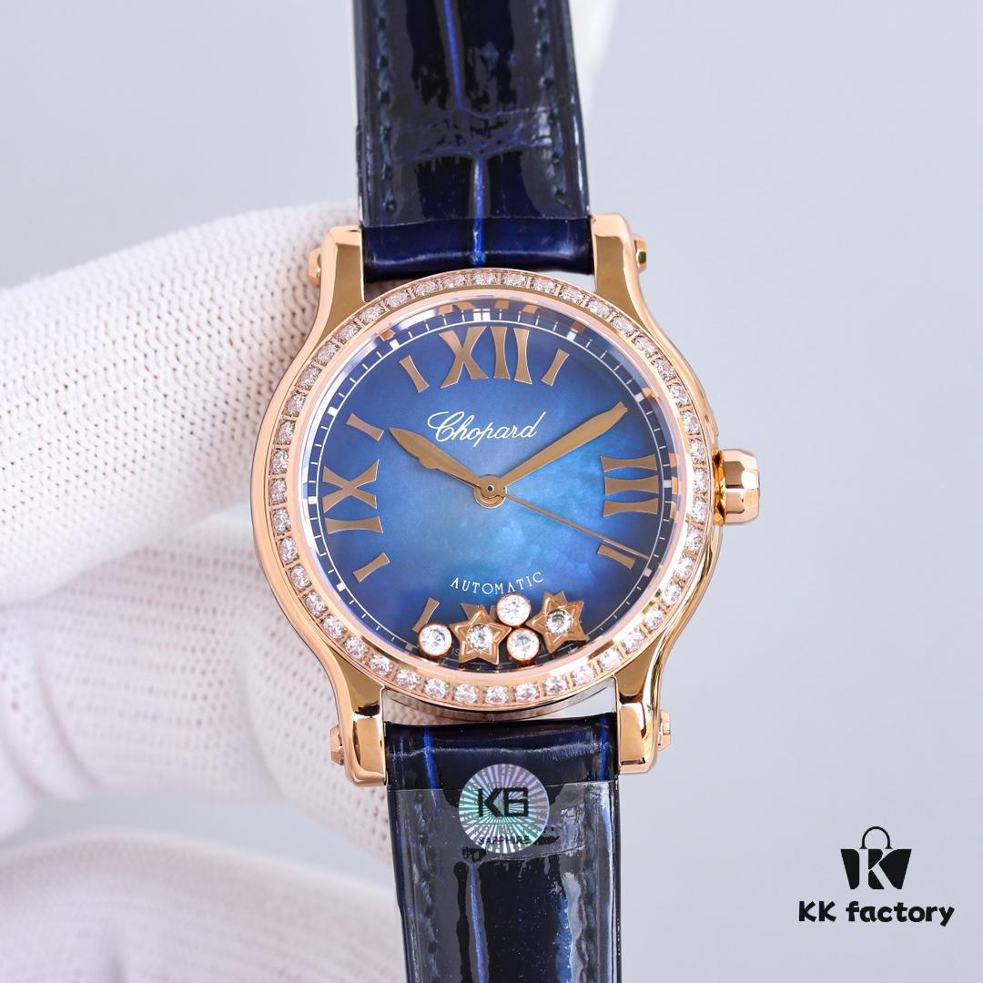 Summer New Arrival ~ Tmall Limited Chopard Happy Sport Rose Gold Stainless Steel Celebrity Watch