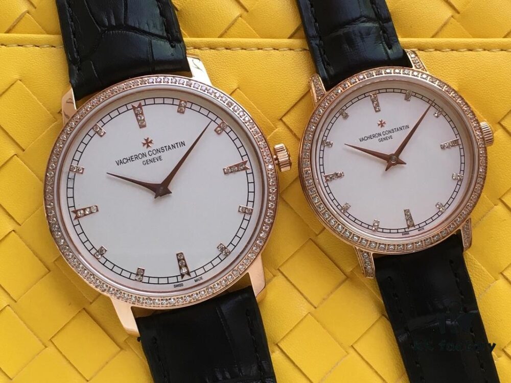 Top Market Version Vacheron Constantin PATRIMONIA Collection Unisex Couple's Watch Model 43076-OOOP-9875 Equipped with Imported 9015 Movement Modified to Replicate Original Vacheron Constantin Cal.1120 - Men's Diameter 41mm, Women's 33mm, Thickness 8mm