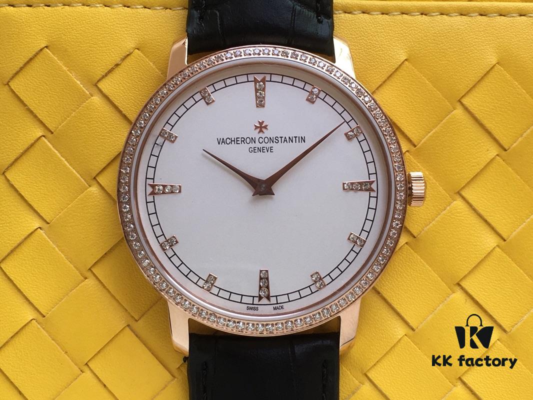 Top Market Version Vacheron Constantin PATRIMONIA Collection Unisex Couple's Watch Model 43076-OOOP-9875 Equipped with Imported 9015 Movement Modified to Replicate Original Vacheron Constantin Cal.1120 - Men's Diameter 41mm, Women's 33mm, Thickness 8mm