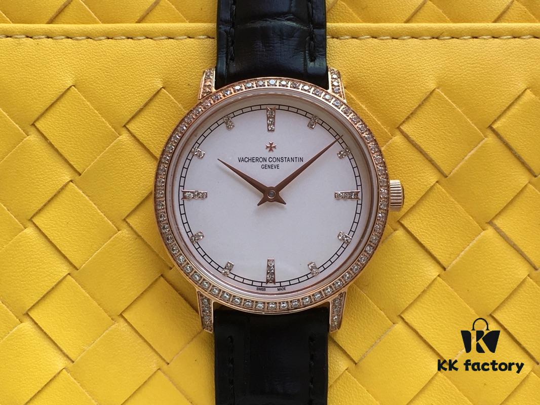 Top Market Version Vacheron Constantin PATRIMONIA Collection Unisex Couple's Watch Model 43076-OOOP-9875 Equipped with Imported 9015 Movement Modified to Replicate Original Vacheron Constantin Cal.1120 - Men's Diameter 41mm, Women's 33mm, Thickness 8mm