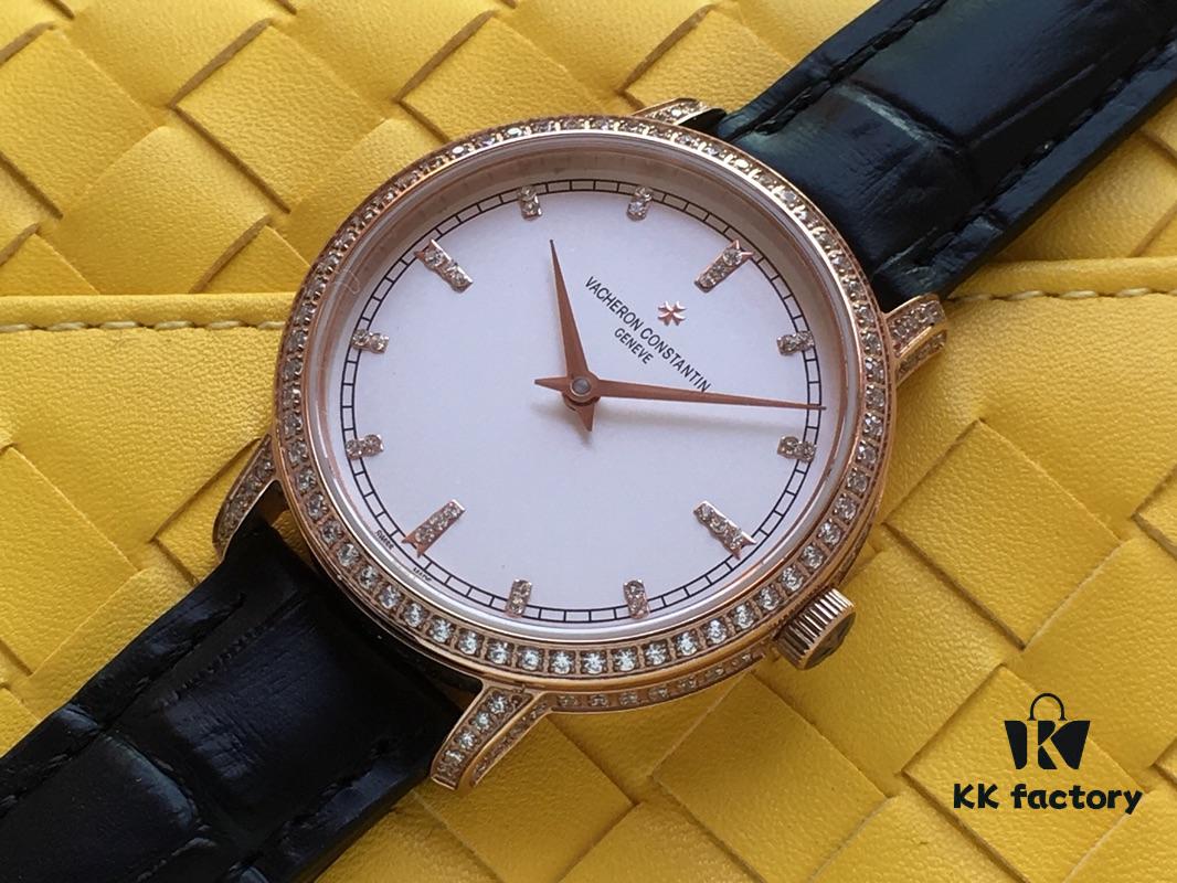 Top Market Version Vacheron Constantin PATRIMONIA Collection Unisex Couple's Watch Model 43076-OOOP-9875 Equipped with Imported 9015 Movement Modified to Replicate Original Vacheron Constantin Cal.1120 - Men's Diameter 41mm, Women's 33mm, Thickness 8mm