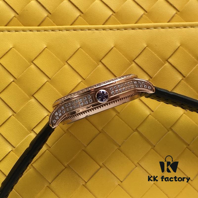 Top Market Version Vacheron Constantin PATRIMONIA Collection Unisex Couple's Watch Model 43076-OOOP-9875 Equipped with Imported 9015 Movement Modified to Replicate Original Vacheron Constantin Cal.1120 - Men's Diameter 41mm, Women's 33mm, Thickness 8mm