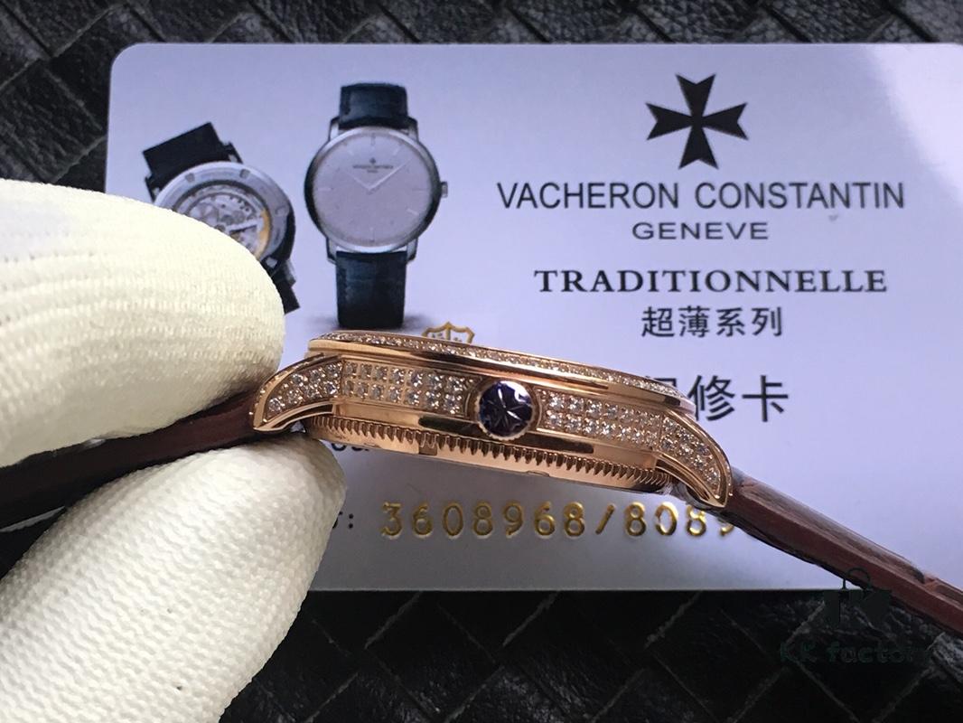 Top Version, New Year Celebration Model, Vacheron Constantin PATRIMONY Heritage Series, Men's and Women's Couple Watch, Model 43076-OOOP-9875, Equipped with Imported 9015 Modified Replica of Original Vacheron Constantin Cal.1120 Movement, Men's Diameter 41mm, Women's 33mm, Thickness 8mm, Each Watch Movement Has an Independent Serial Number (Real Shot, No Photoshop)