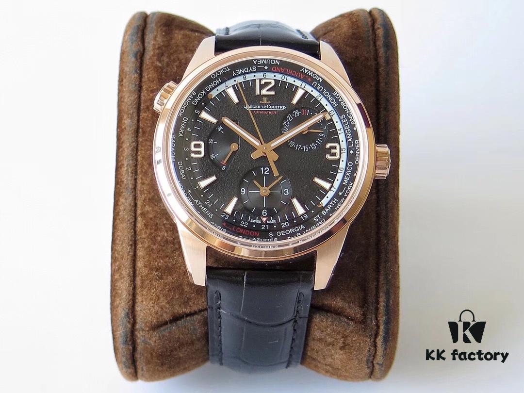 TWA 2018 New Arrival Jaeger-LeCoultre Geophysic Geographic WT 'Limited Edition 250 Worldwide' Dual-Time Watch with Blue-to-Black Gradient and Black Dial