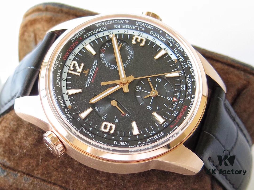 TWA 2018 New Arrival Jaeger-LeCoultre Geophysic Geographic WT 'Limited Edition 250 Worldwide' Dual-Time Watch with Blue-to-Black Gradient and Black Dial