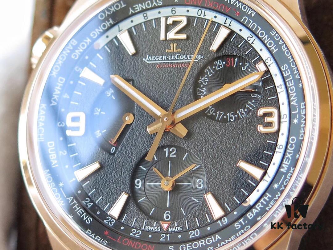 TWA 2018 New Arrival Jaeger-LeCoultre Geophysic Geographic WT 'Limited Edition 250 Worldwide' Dual-Time Watch with Blue-to-Black Gradient and Black Dial