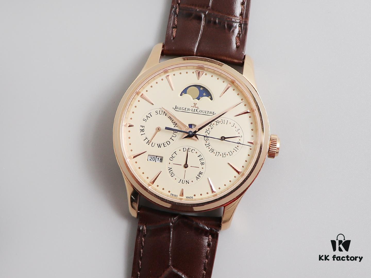 V9 Jaeger Master Calendar Automatic Mechanical Watch - Reproduction of the 'Doctor Strange' Movie Edition with Full Perpetual Calendar Functionality