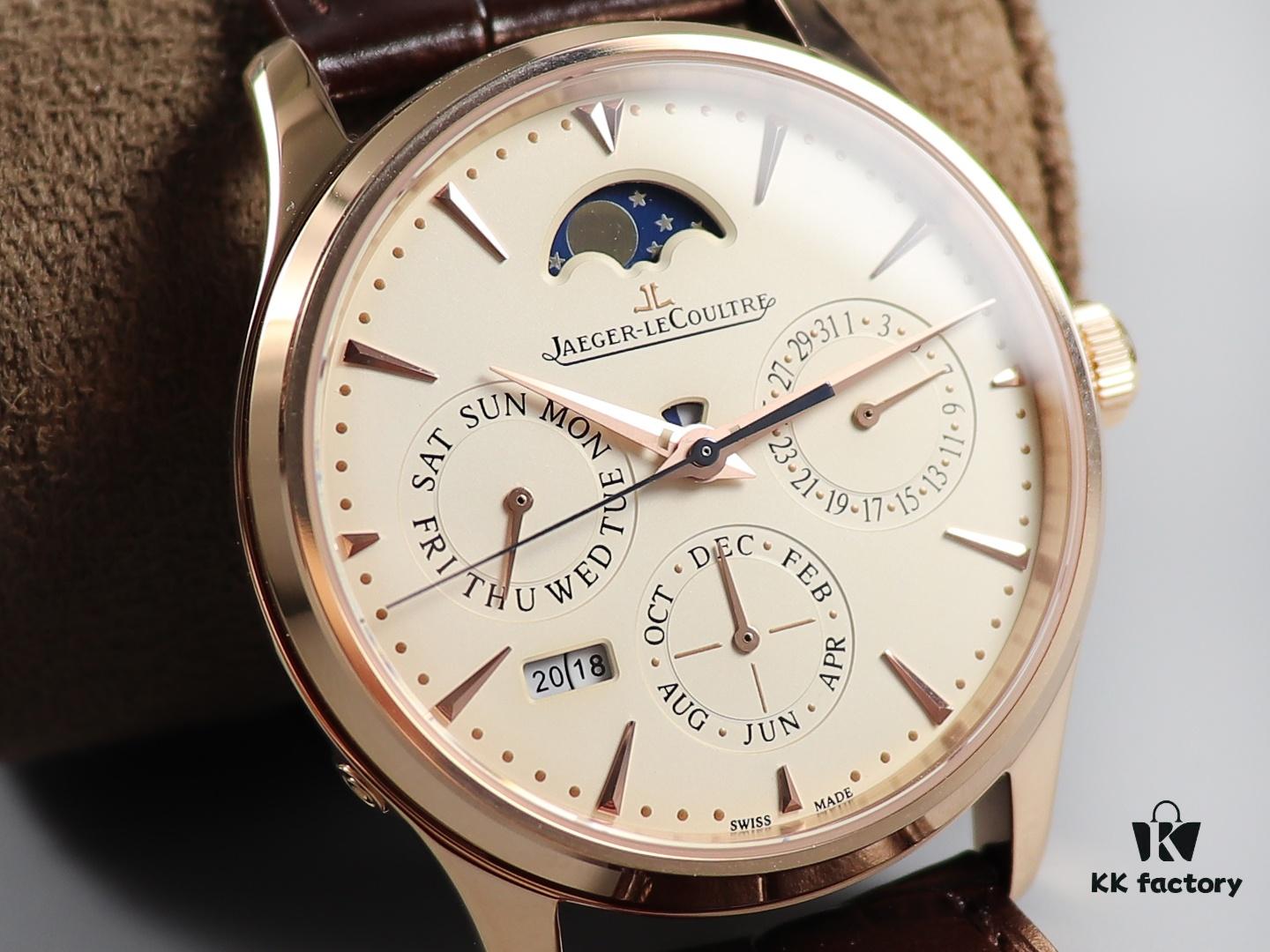 V9 Jaeger Master Calendar Automatic Mechanical Watch - Reproduction of the 'Doctor Strange' Movie Edition with Full Perpetual Calendar Functionality