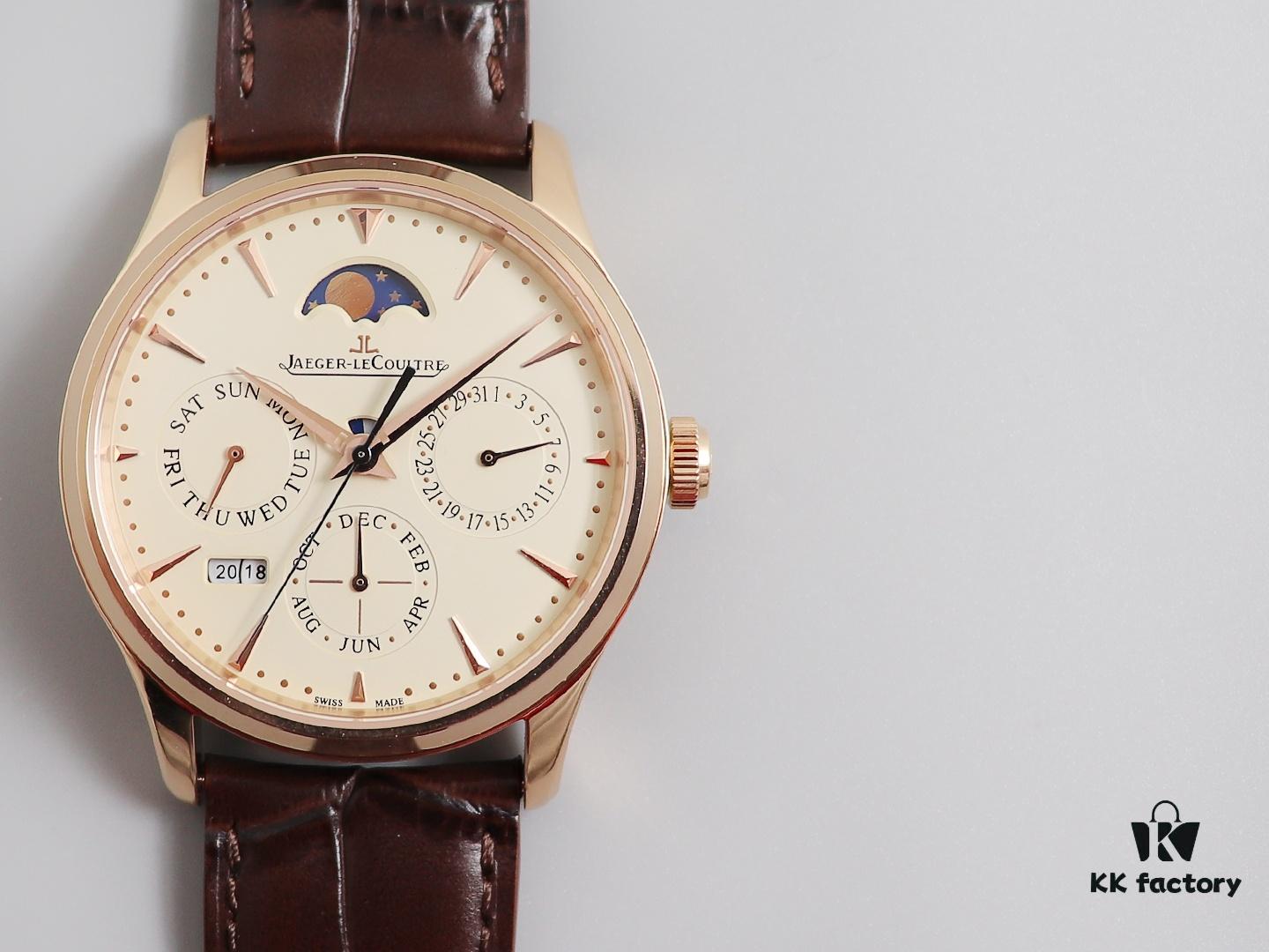 V9 Jaeger Master Calendar Automatic Mechanical Watch - Reproduction of the 'Doctor Strange' Movie Edition with Full Perpetual Calendar Functionality