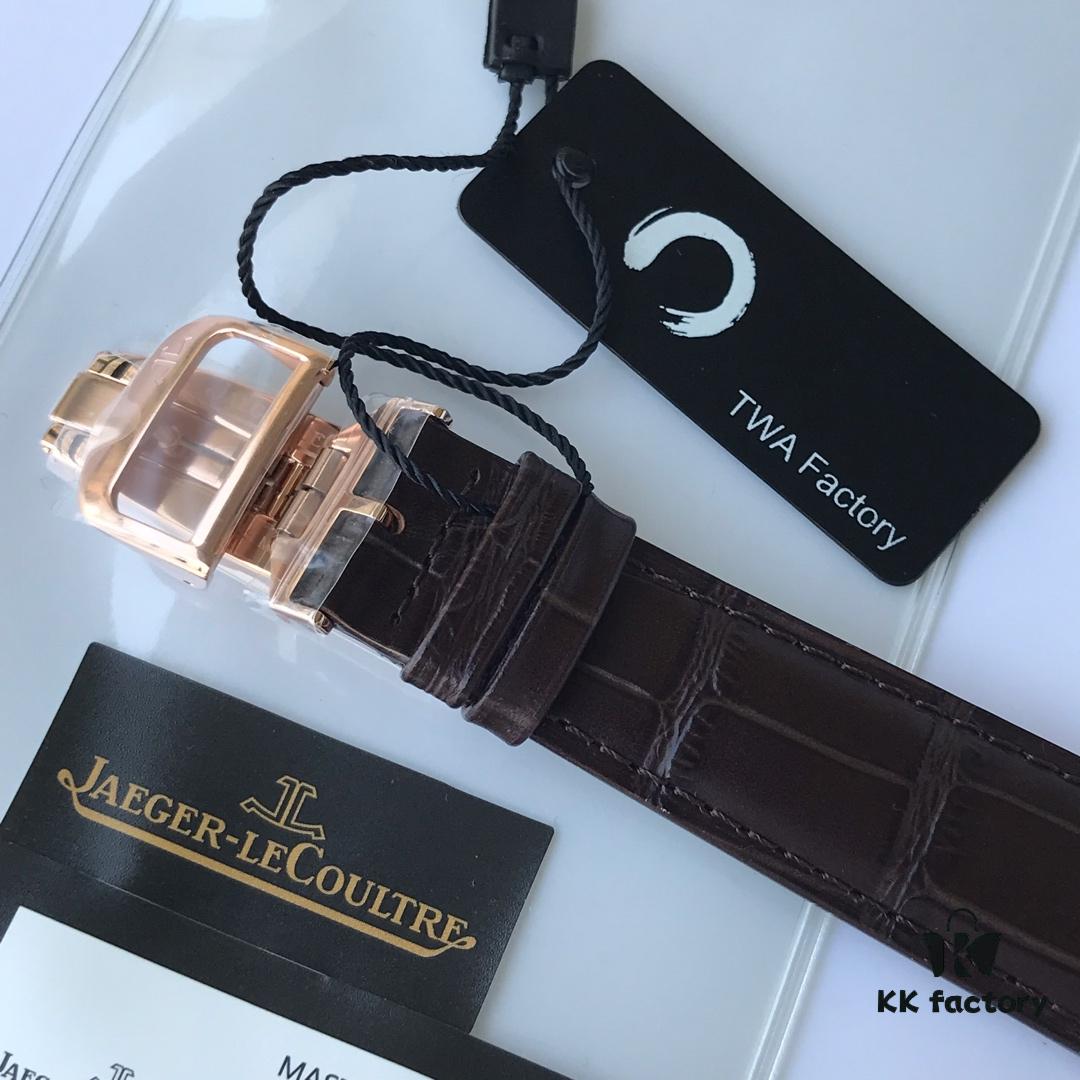 TWA Factory V2 Upgraded Version #39495 | Highest Market Version JL Jaeger LeCoultre 'Geophysicist Master' Multifunction Watch with Cal.939A Movement, 42mm 316L Stainless Steel Case, Date Display, Dual Time Zone, Power Reserve Indicator