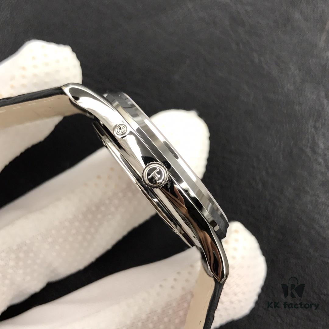 ZF Presents 'Thin Achievements, Annual Masterpiece' – New ZF Jaeger Moon Phase Master Series, 39mm x 9.9mm Case Diameter Matching Original, Lunar and Solar Calendar Dual Display at 6 o'clock Subdial, Moon Phase Completes One Rotation Per Month, Functions Identical to Genuine