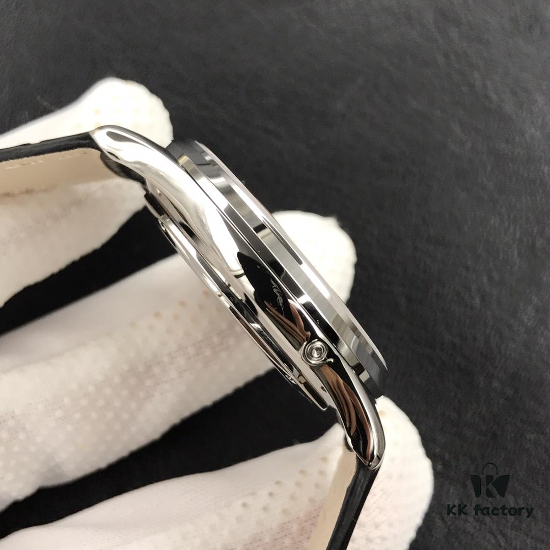 ZF Presents 'Thin Achievements, Annual Masterpiece' – New ZF Jaeger Moon Phase Master Series, 39mm x 9.9mm Case Diameter Matching Original, Lunar and Solar Calendar Dual Display at 6 o'clock Subdial, Moon Phase Completes One Rotation Per Month, Functions Identical to Genuine