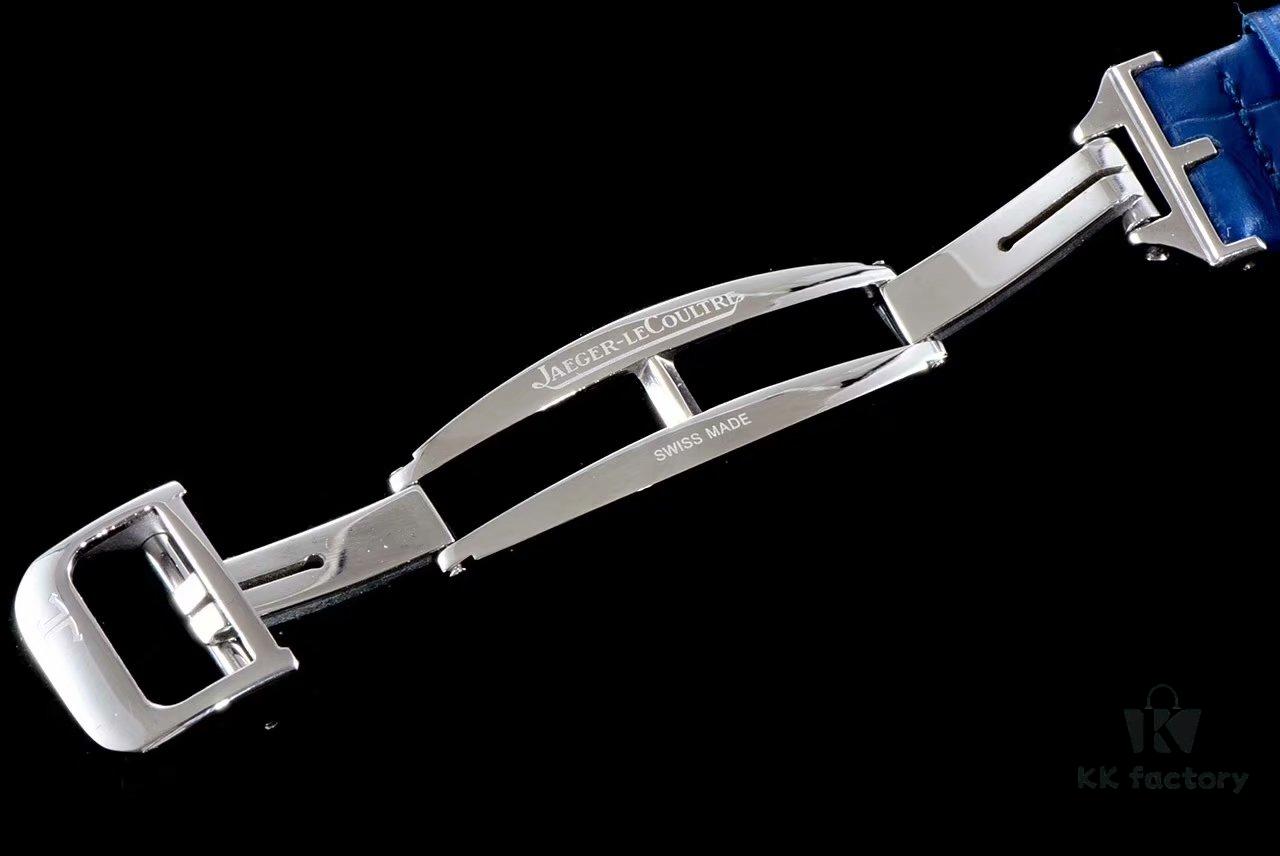 BF Fine Collection Jaeger LeCoultre Rendez-Vous Series Upgraded Version Released with Imported Italian Cow Leather Strap, Top-Quality Blued Steel Hands, Equipped with Modified Imported 9015 Movement Replacing Original Cal.898A Automatic Self-Winding Movement (No Additional Plate), Featuring Day-Night Display, Diameter: 34mm, Thickness: 10mm