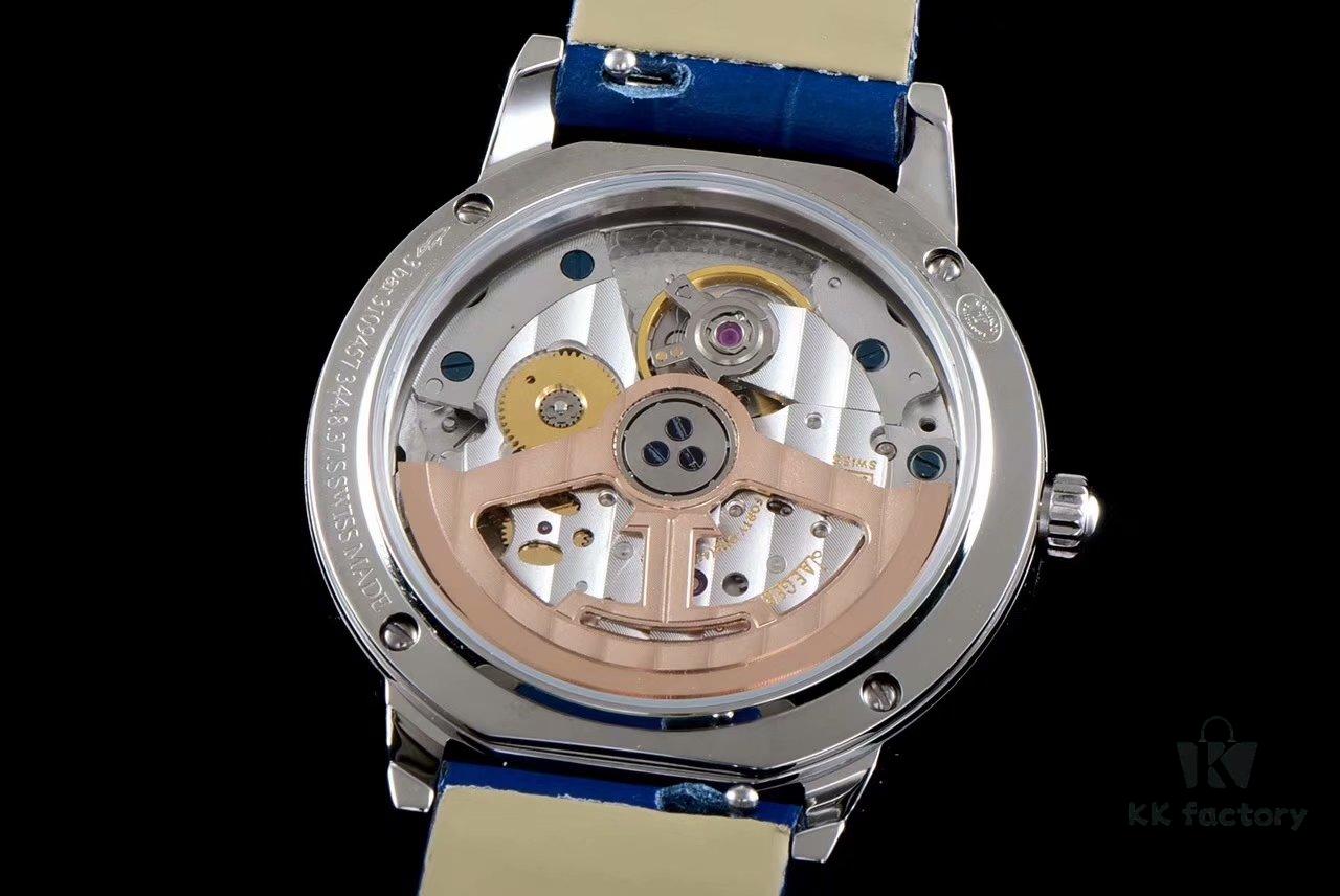 BF Fine Collection Jaeger LeCoultre Rendez-Vous Series Upgraded Version Released with Imported Italian Cow Leather Strap, Top-Quality Blued Steel Hands, Equipped with Modified Imported 9015 Movement Replacing Original Cal.898A Automatic Self-Winding Movement (No Additional Plate), Featuring Day-Night Display, Diameter: 34mm, Thickness: 10mm