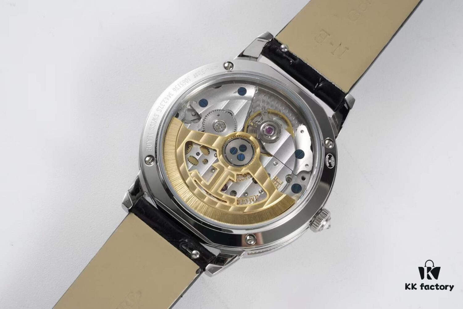 BF Fine Collection Jaeger LeCoultre Rendez-Vous Series with Imported Italian Cowhide Strap, Top-Grade Blued Steel Hands, Equipped with Modified 9015 Movement Replacing Original Cal.898A Automatic Self-Winding Movement (No Additional Bridge Plate), Featuring Day-Night Display, Diameter: 34mm, Thickness: 10mm