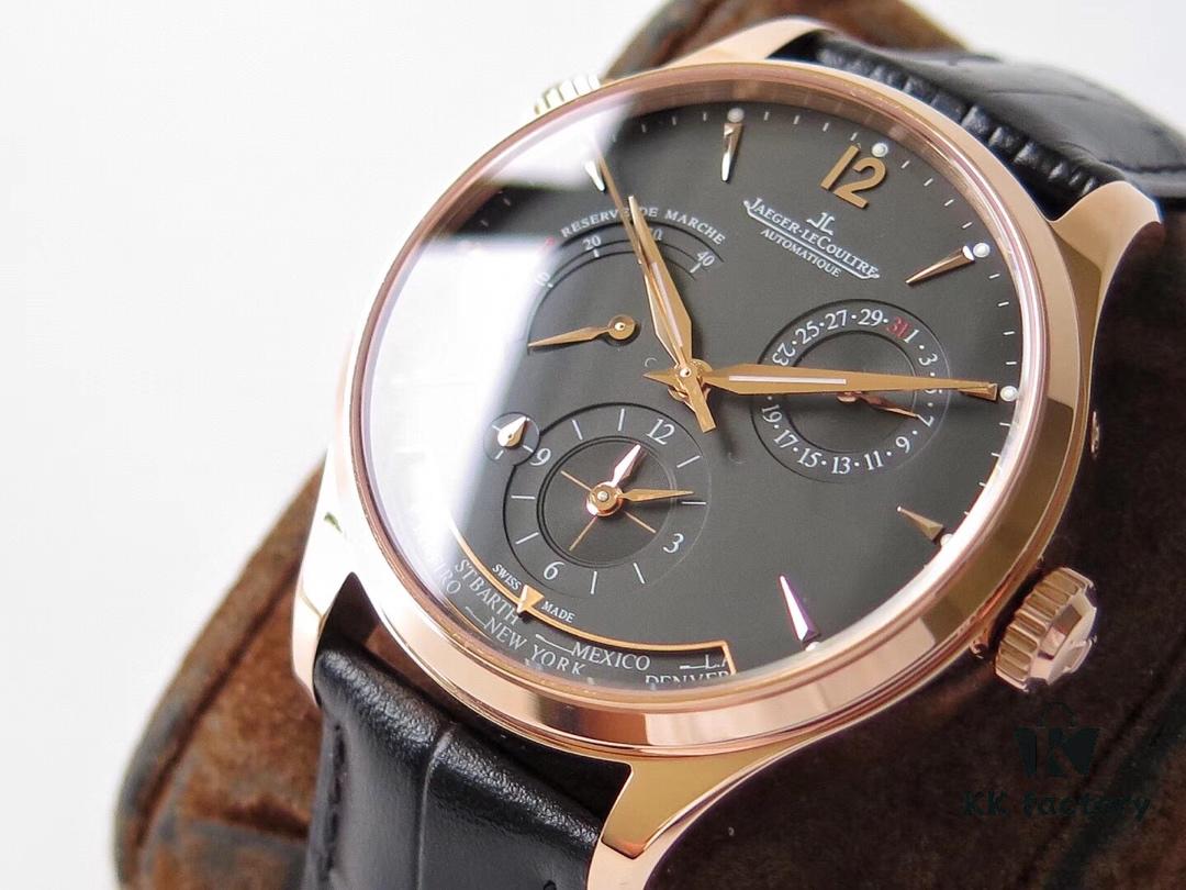 TWA Factory V2 Upgraded Version! [Top Market Edition] JL Jaeger LeCoultre 'Geophysicist Master' Multifunction Watch with Cal.939A Movement, 42mm Stainless Steel Case, Date Display, Dual Time Zone, Power Reserve Indicator