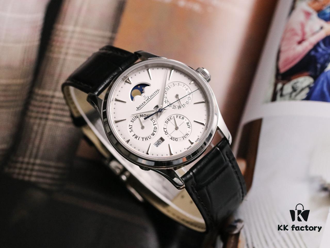 V9 Jaeger Master Ultra Thin Perpetual Calendar Automatic Mechanical Watch - Reproduction of Stephen Strange's Watch from 'Doctor Strange'