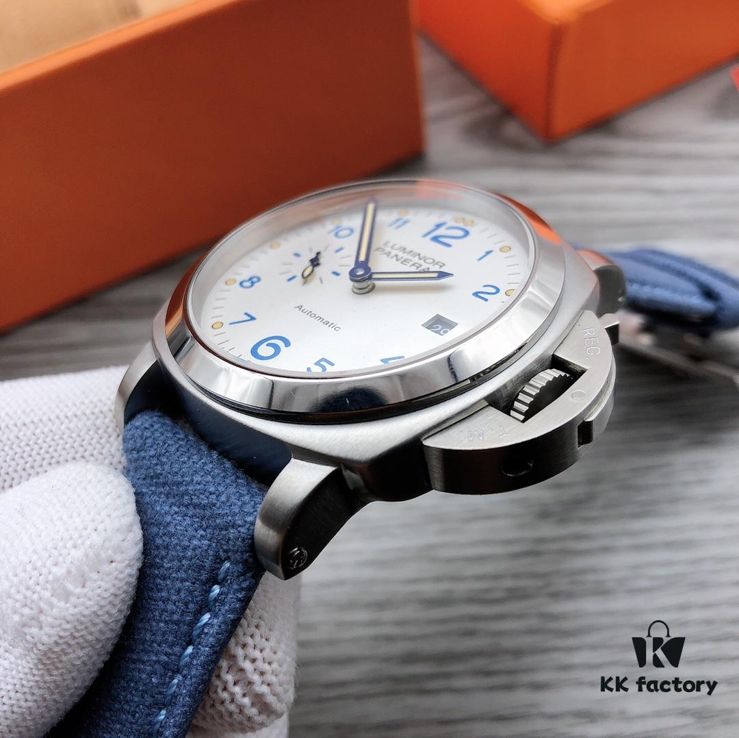 Panerai PAM00906 LUMINOR DUE Series Automatic Mechanical Men's Watch, 47mm, Stainless Steel, 5.3mm Thick, Equipped with Panerai Manufacture Automatic Swiss Movement